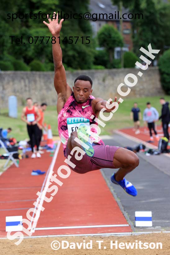 Decathlon Long Jump, 2024 EAP International Combined events, Hewcham, Northumberland.  Photo: David T. Hewitson/Sports for All Pics